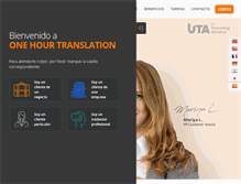 Tablet Screenshot of es.onehourtranslation.com